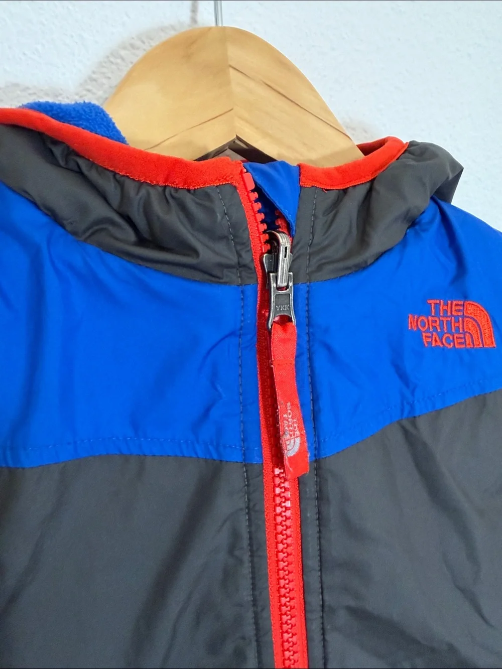 The North Face Blue Reversible Winter Jacket